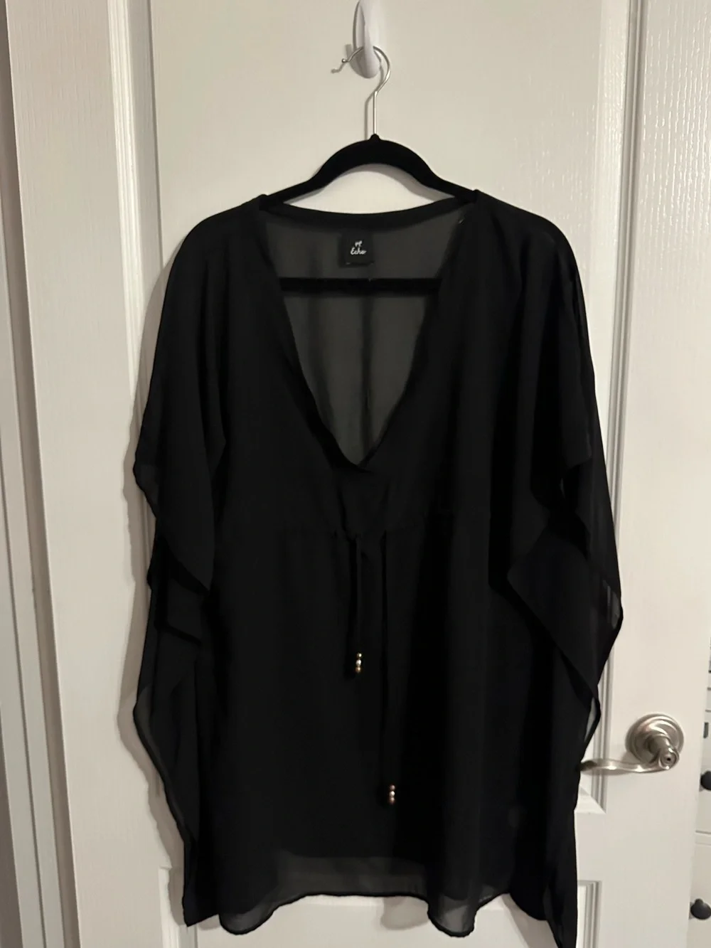 Echo Black Sheer Swimsuit Cover Up